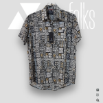 Mens Casual Printed Cotton Shirt For Summer