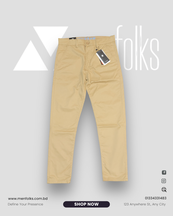 “Classic Khaki Chino Pant – Smart Casual Look | MENFOLKS”